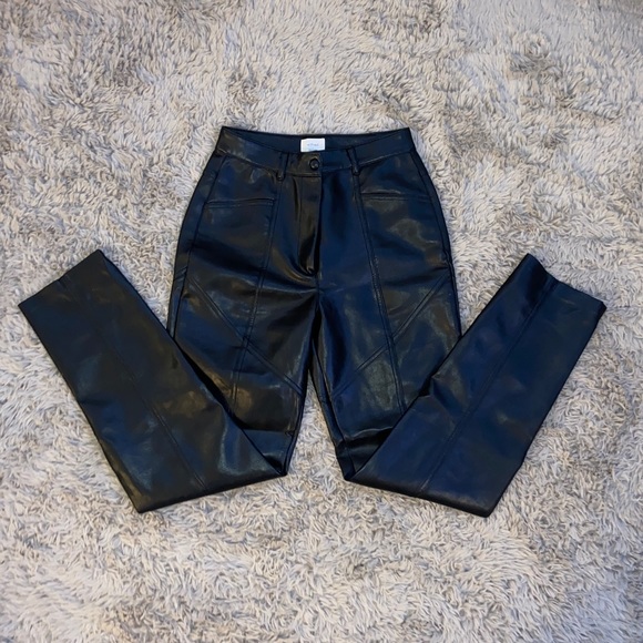 Aritzia Wilfred vegan leather pants - Picture 2 of 6